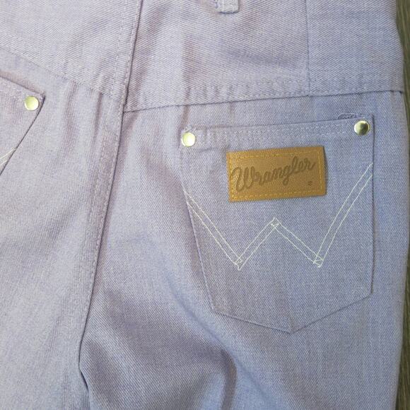 VINTAGE WRANGLER 70-80s Jeans Size 13/14 Slim Misses Purple Permanent Press - Picture 3 of 6